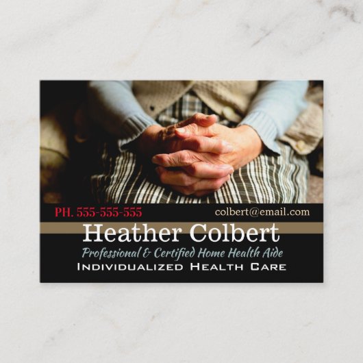 Zorgverlener Attentief Compassion Professional Visitekaartje (Voorkant)