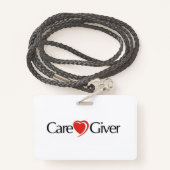 Zorgverlener Badge (Achterkant met draagriem)