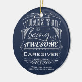 Zorgverlener Bedankt voor je waardering Keramisch Ornament (Links)