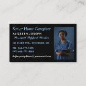 Zorgverlener Behulpzaam Assistent foto QR Code Visitekaartje (Voorkant)