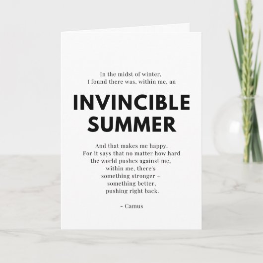 Zorgverlener-bemoedigingskaart - Onvermijdbare zom (Voorkant)