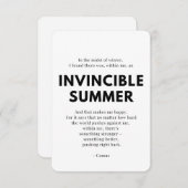 Zorgverlener-bemoedigingskaart - Onvermijdbare zom Kaart (Voorkant / Achterkant)