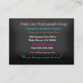 Zorgverlener Calm Support Professional Visitekaartje (Achterkant)