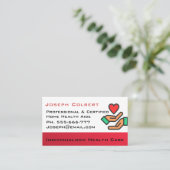 Zorgverlener Comfort Mooie Professioneel Visitekaartje (Staand voorkant)