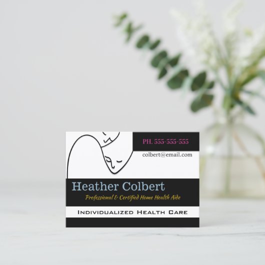 Zorgverlener Compassie Vertrouwen Professional Visitekaartje (Staand voorkant)