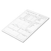 Zorgverlener dagelijks logboek, ouderenzorg, verou notitieblok (Schuin)