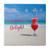 Zorgverlener Delight Keramische Tegel Tegeltje (Voorkant)