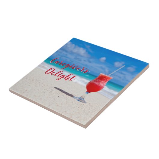 Zorgverlener Delight Keramische Tegel Tegeltje (Zijkant)