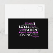 Zorgverlener Design I Am a Caregiver Briefkaart (Voorkant / Achterkant)