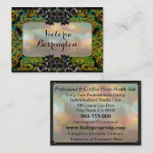 Zorgverlener Elegant Jade Professional Visitekaartje (Voorkant / Achterkant)