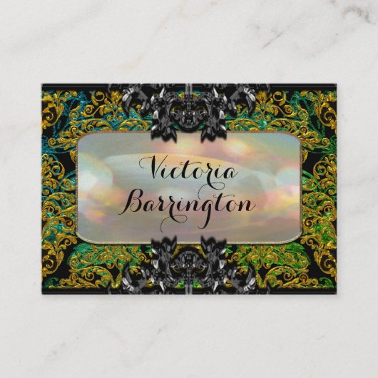 Zorgverlener Elegant Jade Professional Visitekaartje (Voorkant)