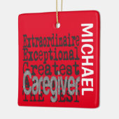 Zorgverlener Extraordinaire CUSTOM Keramisch Ornament (Links)