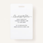 Zorgverlener Floral Stethoscoop Badge (Achterkant)