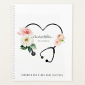 Zorgverlener Floral Stethoscoop Planner (Voorkant)