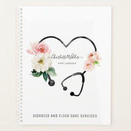 Zorgverlener Floral Stethoscoop Planner