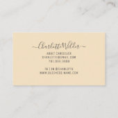 Zorgverlener Floral Stethoscoop Visitekaartje (Achterkant)