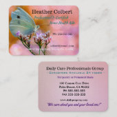 Zorgverlener Flutter Friendly Professional Visitekaartje (Voorkant / Achterkant)