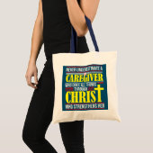 Zorgverlener Funny Religieuze Quote Jesus Fanatic Tote Bag (Voorkant (product))