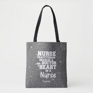 Zorgverlener Glitter Funny Tas