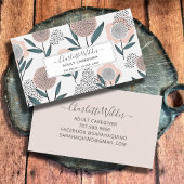 Zorgverlener Handtekening Floral Kaart Visitekaartje