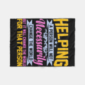 Zorgverlener Helpende Persoon Gezondheidszorgverle Fleece Deken (Voorkant (Horizontaal))