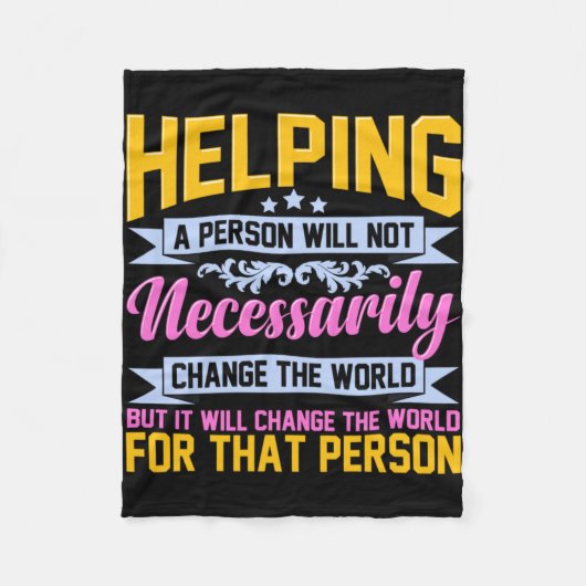 Zorgverlener Helpende Persoon Gezondheidszorgverle Fleece Deken (Voorkant)