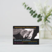 Zorgverlener Helpt U Vertrouwen Professioneel Visitekaartje (Staand voorkant)