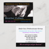 Zorgverlener Helpt U Vertrouwen Professioneel Visitekaartje (Voorkant / Achterkant)