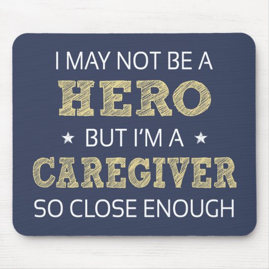 Zorgverlener Hero Humor Nieuwigheid Muismat (Voorkant)