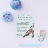 Zorgverlener Home Care Blue Promotion Business Flyer (Enkel)