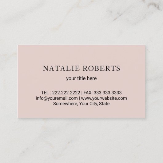 Zorgverlener Home Gezondheid Aide Modern Gold Bord Visitekaartje (Achterkant)