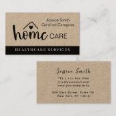 Zorgverlener Home Hulp Companionship Visitekaartje (Voorkant / Achterkant)