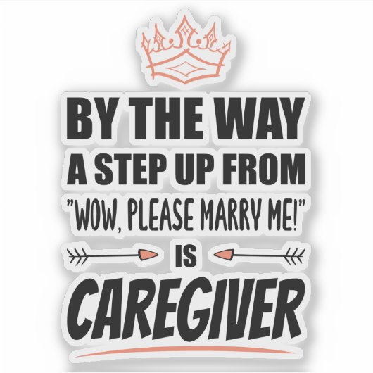 Zorgverlener is de Ultimate in Appeal. Grappig cad Sticker (Voorkant)