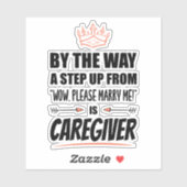 Zorgverlener is de Ultimate in Appeal. Grappig cad Sticker (Vel)