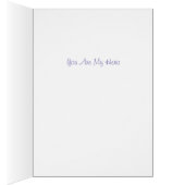 Zorgverlener Kaart met paarse bloemen (Binnen (Rechts))