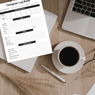 Zorgverlener Log, zorgverlener, ouder wordende oud Notitieblok