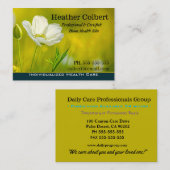 Zorgverlener Meadow Floral Professional Visitekaartje (Voorkant / Achterkant)
