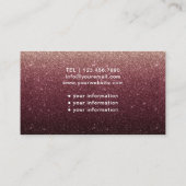 Zorgverlener Medische Modern Burgundy Red Visitekaartje (Achterkant)