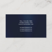 Zorgverlener Medische Moderne Zeemacht blauw Visitekaartje (Achterkant)