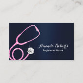 Zorgverlener Medische Moderne Zeemacht blauw Visitekaartje (Voorkant)