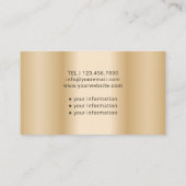 Zorgverlener Moderne Gold Medical Care Visitekaartje (Achterkant)