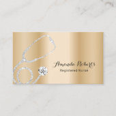Zorgverlener Moderne Gold Medical Care Visitekaartje (Voorkant)