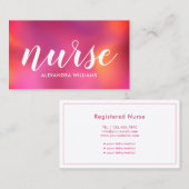 Zorgverlener Moderne Roos Gold Medical Visitekaartje (Voorkant / Achterkant)