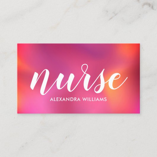 Zorgverlener Moderne Roos Gold Medical Visitekaartje (Voorkant)