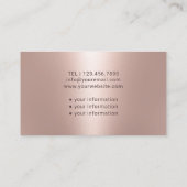 Zorgverlener Moderne Roos Gold Medical Visitekaartje (Achterkant)