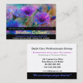 Zorgverlener Ondersteunende Bloemen Professioneel Visitekaartje (Voorkant / Achterkant)