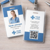 Zorgverlener Pasfoto Blauw Badge
