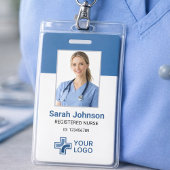 Zorgverlener Pasfoto Blauw Badge