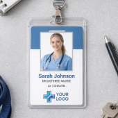 Zorgverlener Pasfoto Blauw Badge