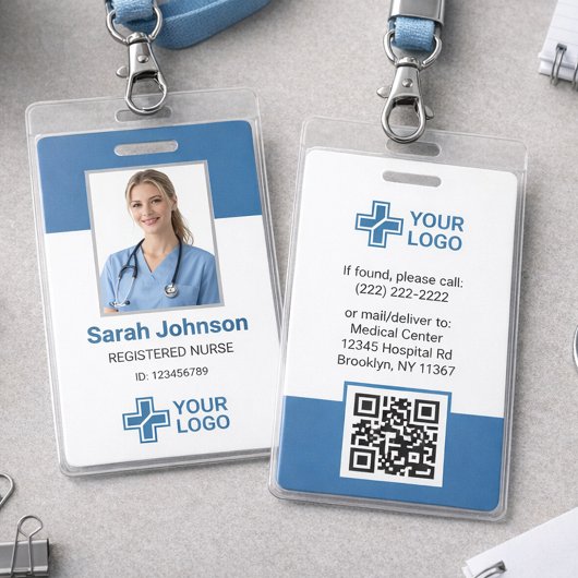Zorgverlener Pasfoto Blauw Badge